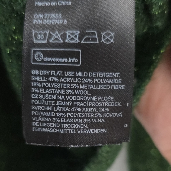 H&M Shimmering Green Women's Sweater - Picture 4 of 4